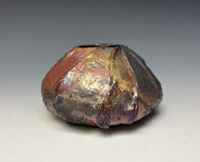 Load image into Gallery viewer, Rainbow Copper Raku AirPlant Vase #3
