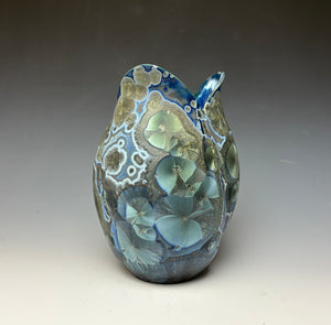 Tulip Vase- Cobalt Galaxy #1