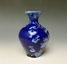 Load image into Gallery viewer, Winter Sky Blue Crystalline Glazed Mini Vase
