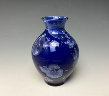 Load image into Gallery viewer, Winter Sky Blue Crystalline Glazed Mini Vase #2
