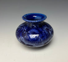 Load image into Gallery viewer, Winter Sky Blue Crystalline Glazed Mini Vase #6
