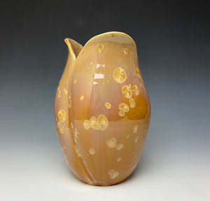 Tulip Vase- Iced Caramel #2