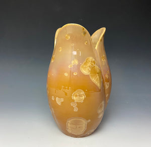 Tulip Vase- Iced Caramel #3