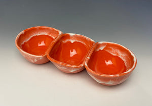 Triple Dip Dish- Intense Orange