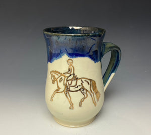 Dressage Horse Mug- Galaxy Blue