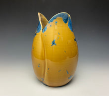 Load image into Gallery viewer, Tulip Vase- Blue and Orange #1
