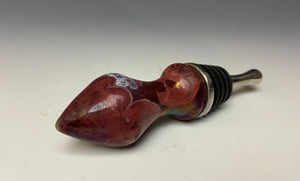 Crystalline Glazed Bottle Stopper- Ruby