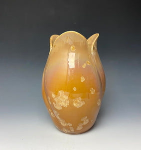 Tulip Vase- Iced Caramel #4