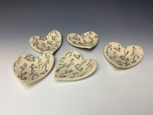 Mini Heart Dish- Flamingos