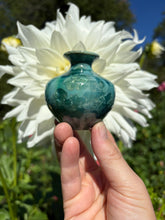 Load image into Gallery viewer, Crystalline Mini Vase in Light Green and Blue
