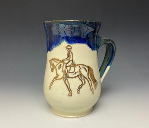 Dressage Horse Mug- Galaxy Blue