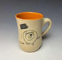 Load image into Gallery viewer, Pirate Pig Mug- Orange
