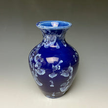 Load image into Gallery viewer, Winter Sky Blue Crystalline Glazed Vase 5
