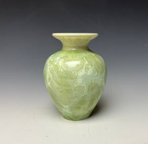 Crystalline Glazed Mini Vase - Mint Green 3