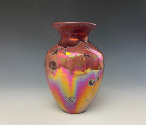 Ruby Crystalline Glazed Mini Vase #1