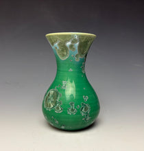 Load image into Gallery viewer, Emerald Green Crystalline Glazed Mini Vase 3
