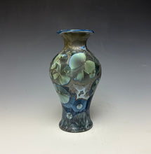 Load image into Gallery viewer, Cobalt Galaxy Crystalline Glazed Vase 2
