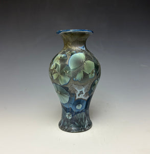 Cobalt Galaxy Crystalline Glazed Vase 2