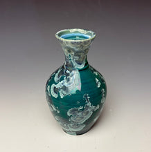 Load image into Gallery viewer, Aqua Crystalline Glazed Mini Vase 2

