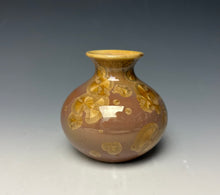 Load image into Gallery viewer, Iced Caramel Crystalline Glazed Vase
