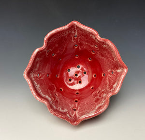 Bright Red Lotus Berry Bowl #2