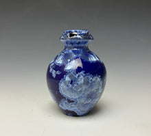 Load image into Gallery viewer, Winter Sky Blue Crystalline Glazed Mini Vase #5
