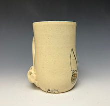 Load image into Gallery viewer, Fisherman Pig Mug - Blue Green
