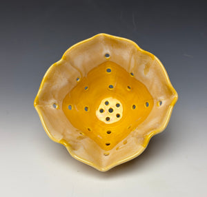 Sunshine Yellow Lotus Berry Bowl