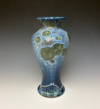 Load image into Gallery viewer, Cobalt Galaxy Crystalline Glazed Vase 7
