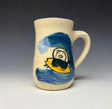 Load image into Gallery viewer, Surfer Pig Mug- Bright Blue
