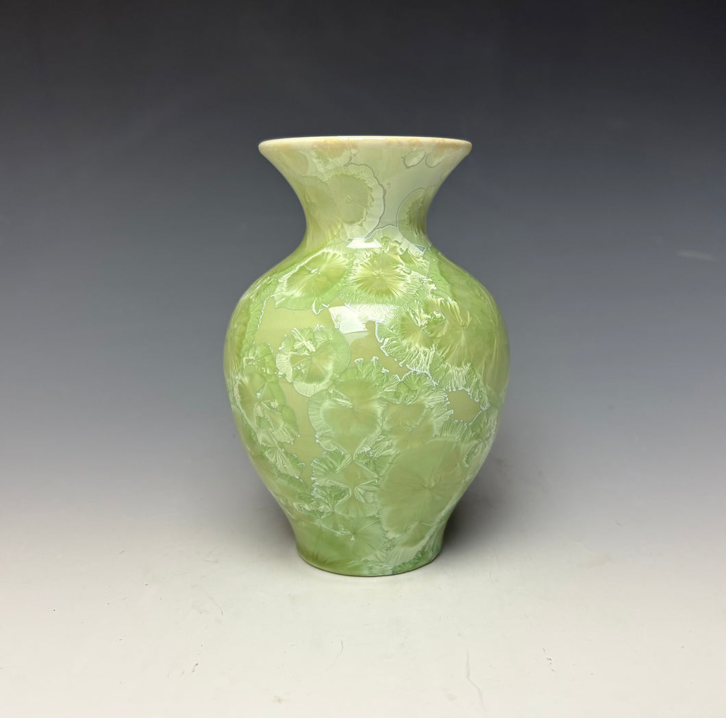 Crystalline Glazed Mini Vase - Mint Green 7