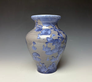 Periwinkle Crystalline Vase