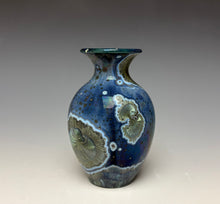 Load image into Gallery viewer, Cobalt Galaxy Crystalline Glazed Mini Vase 5
