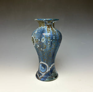 Cobalt Galaxy Crystalline Glazed Vase 2
