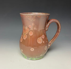 Copper Red Crystalline Mug