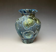 Load image into Gallery viewer, Cobalt Galaxy Crystalline Glazed Vase 8
