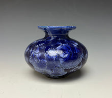 Load image into Gallery viewer, Winter Sky Blue Crystalline Glazed Mini Vase #6

