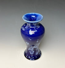 Load image into Gallery viewer, Winter Sky Blue Crystalline Glazed Vase 4
