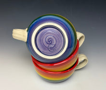 Load image into Gallery viewer, Rainbow Soup Mug - Red Rim
