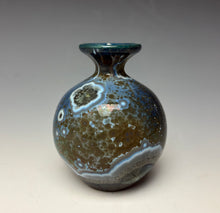 Load image into Gallery viewer, Cobalt Galaxy Crystalline Glazed Mini Vase 5
