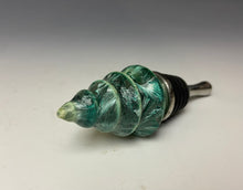 Load image into Gallery viewer, Crystalline Glazed Bottle Stopper- Green Tree
