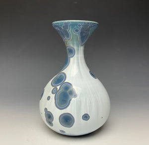 Bluestone Crystalline Glazed Vase