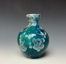 Load image into Gallery viewer, Aqua Crystalline Glazed Mini Vase 3
