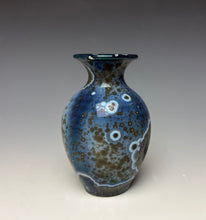 Load image into Gallery viewer, Cobalt Galaxy Crystalline Glazed Mini Vase 5
