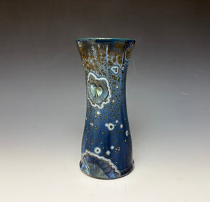 Cobalt Galaxy Crystalline Glazed Vase 3