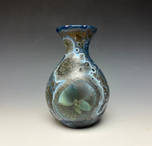 Cobalt Galaxy Crystalline Glazed Vase 4