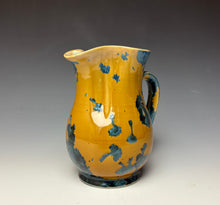 Load image into Gallery viewer, Crystalline Glazed Creamer 20 oz - Blue and Orange
