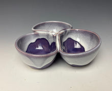 Load image into Gallery viewer, Triple Dip Dish- Purple
