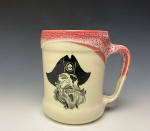 Pirate Mug- Bright Red