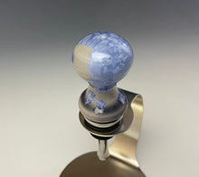 Load image into Gallery viewer, Crystalline Glazed Bottle Stopper- Periwinkle #4
